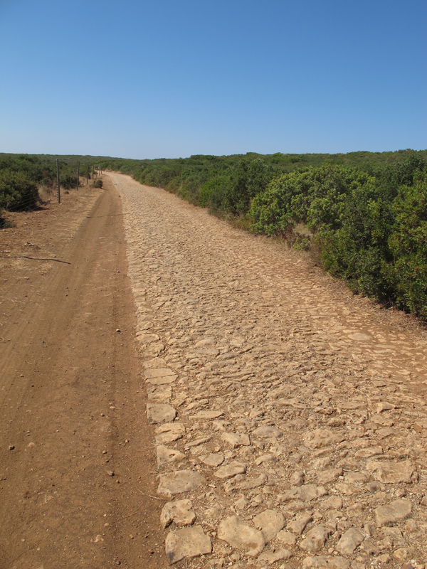 Old cobbled road (Ottoman?). Photo: Toby Wilkinson Old cobbled road