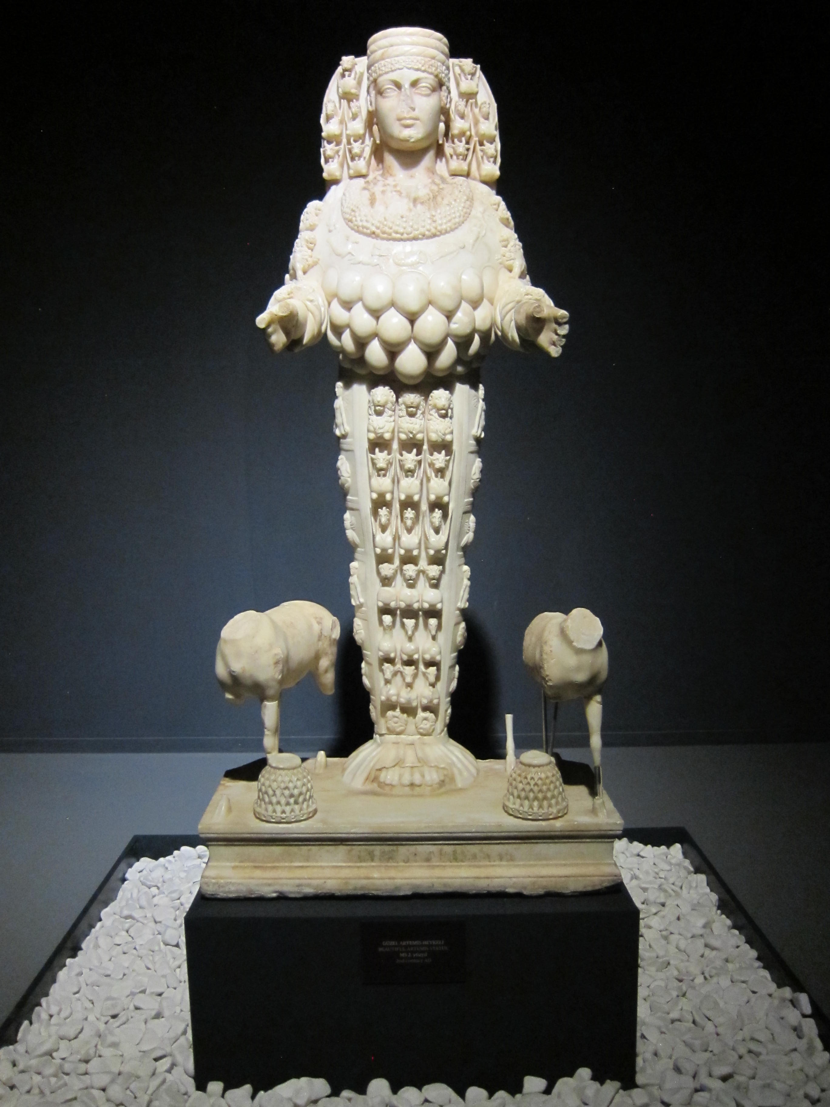 Statue of Ephesian Artemis Statue of Ephesian Artemis, rescued from the Temple of
Artemis and now on display in the Ephesus Archaeological Museum.